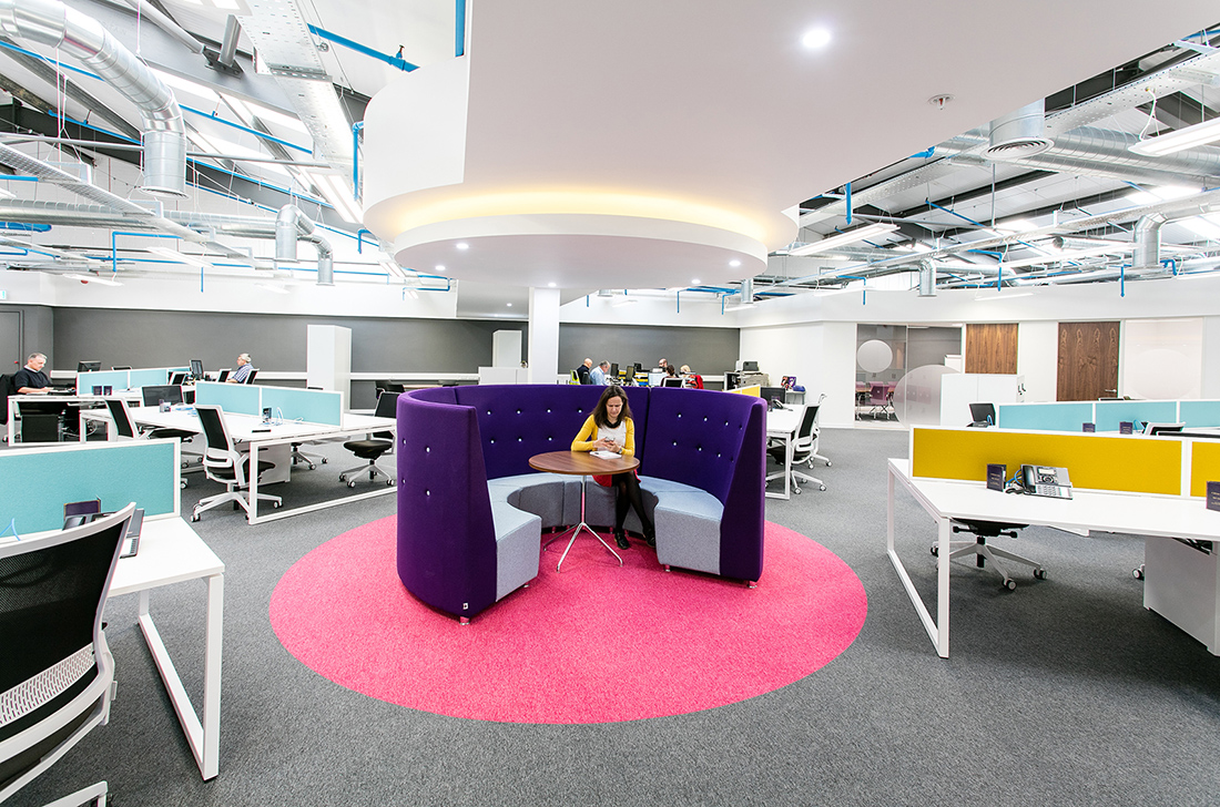 colorful office in office top trends