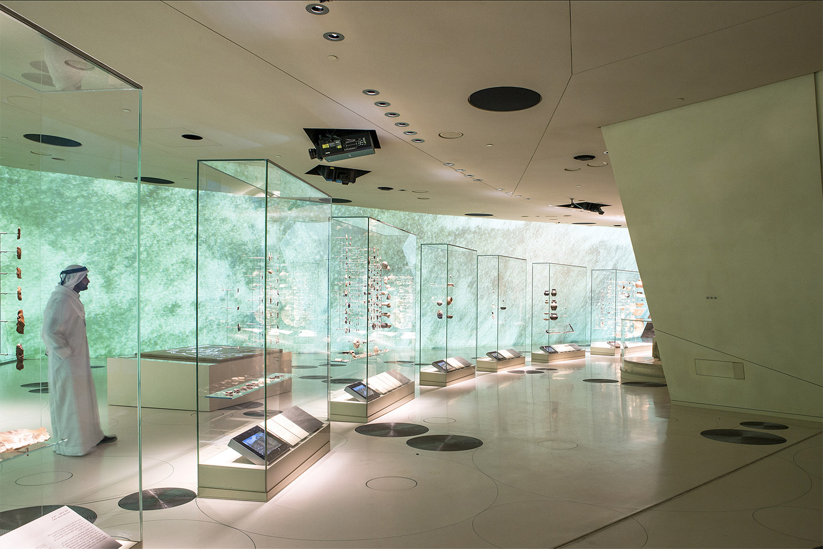 interior of National Museum of Qatar by Jean Nouvel