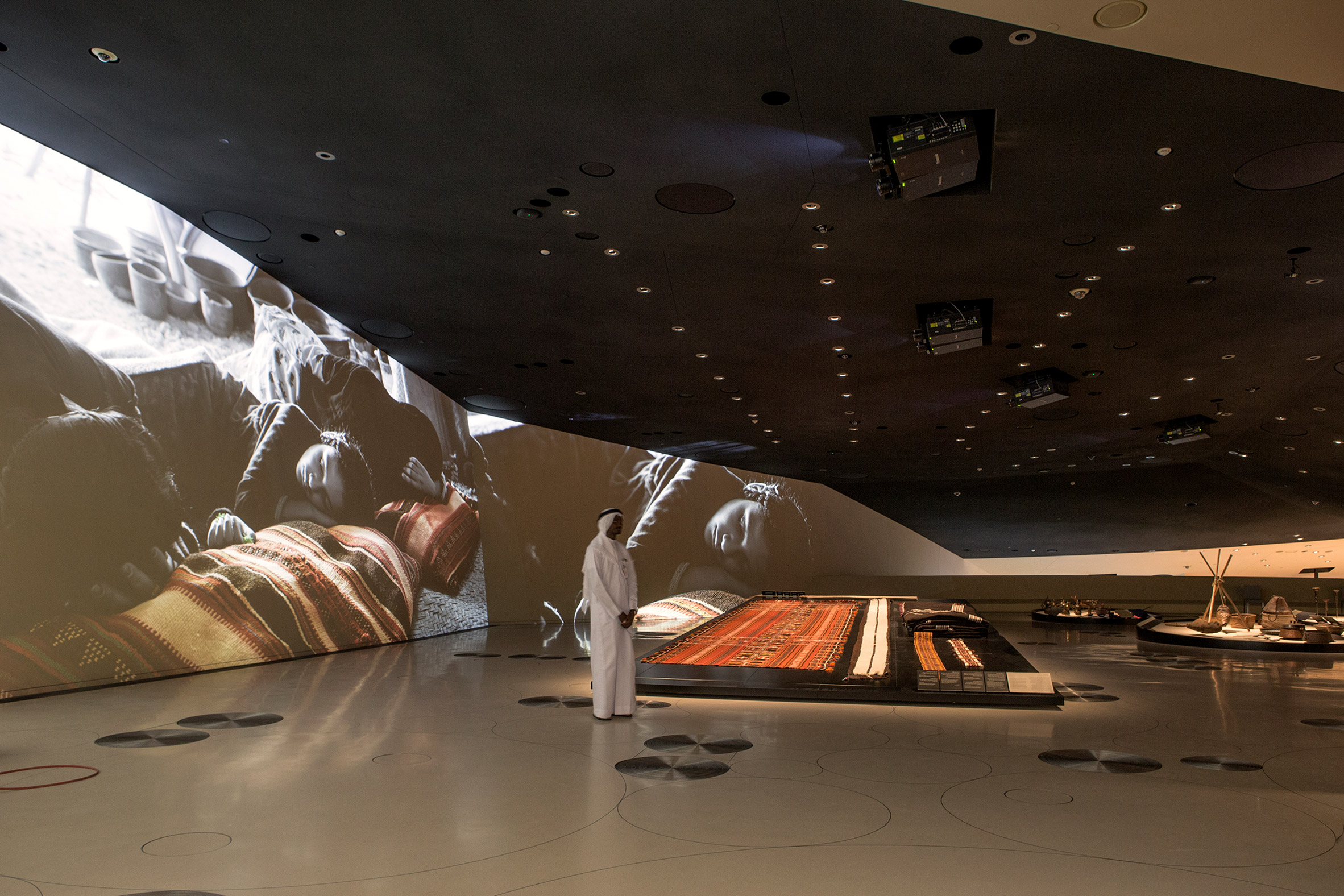 interior of National Museum of Qatar by Jean Nouvel