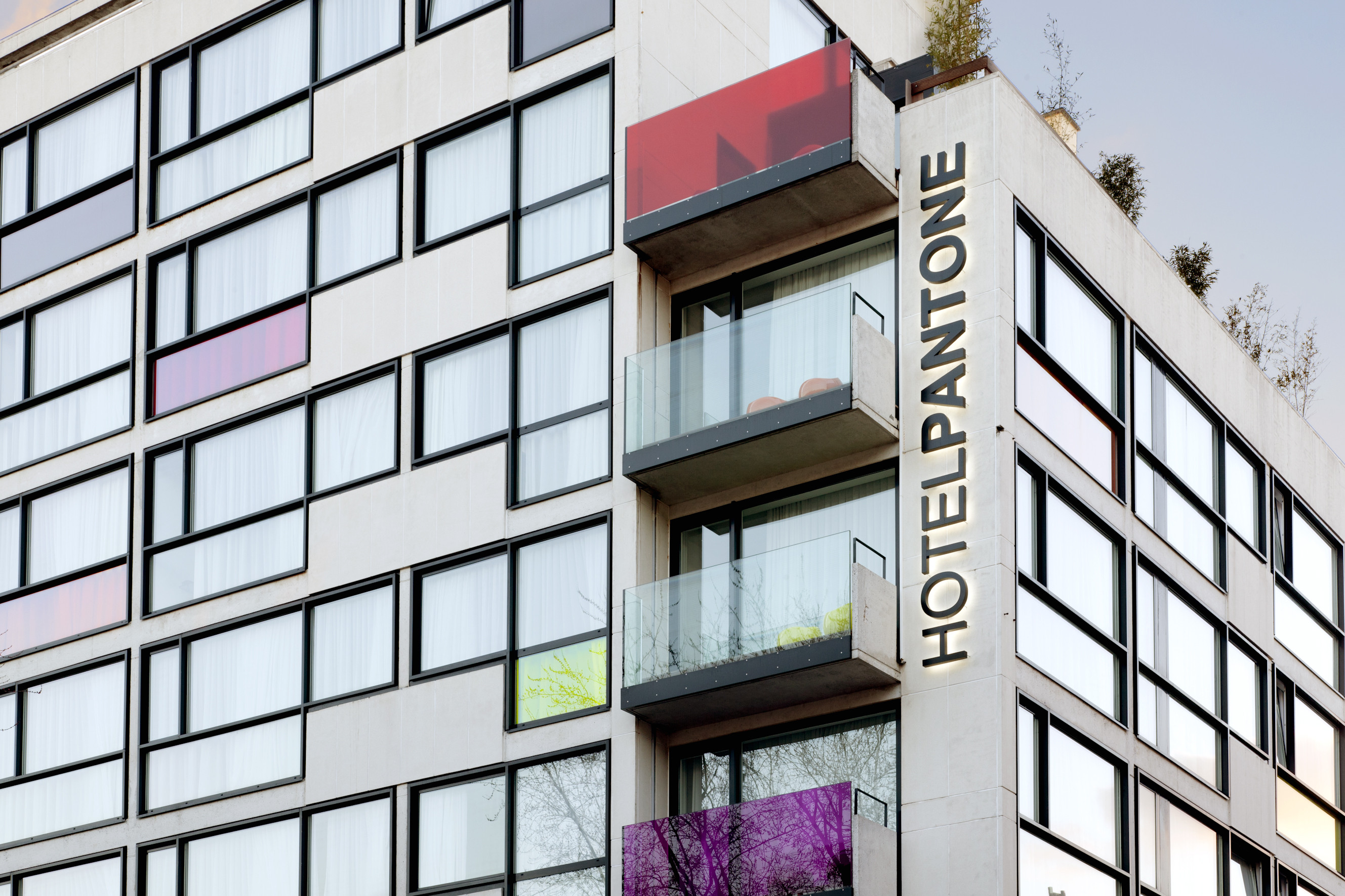 pantone hotel in Colorful modern hotel designs