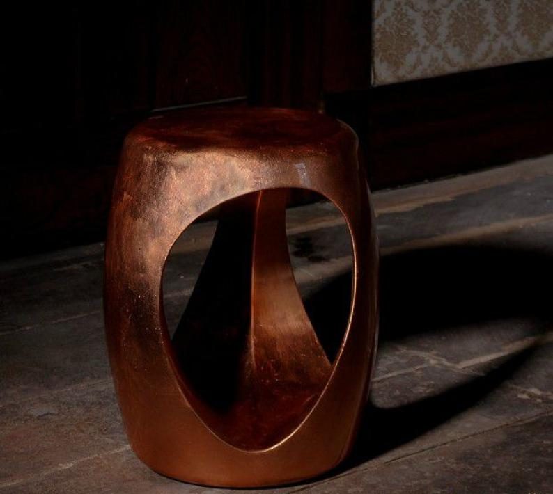 Inspirations with creative shapes. Copper Stool by Boca do Lobo.