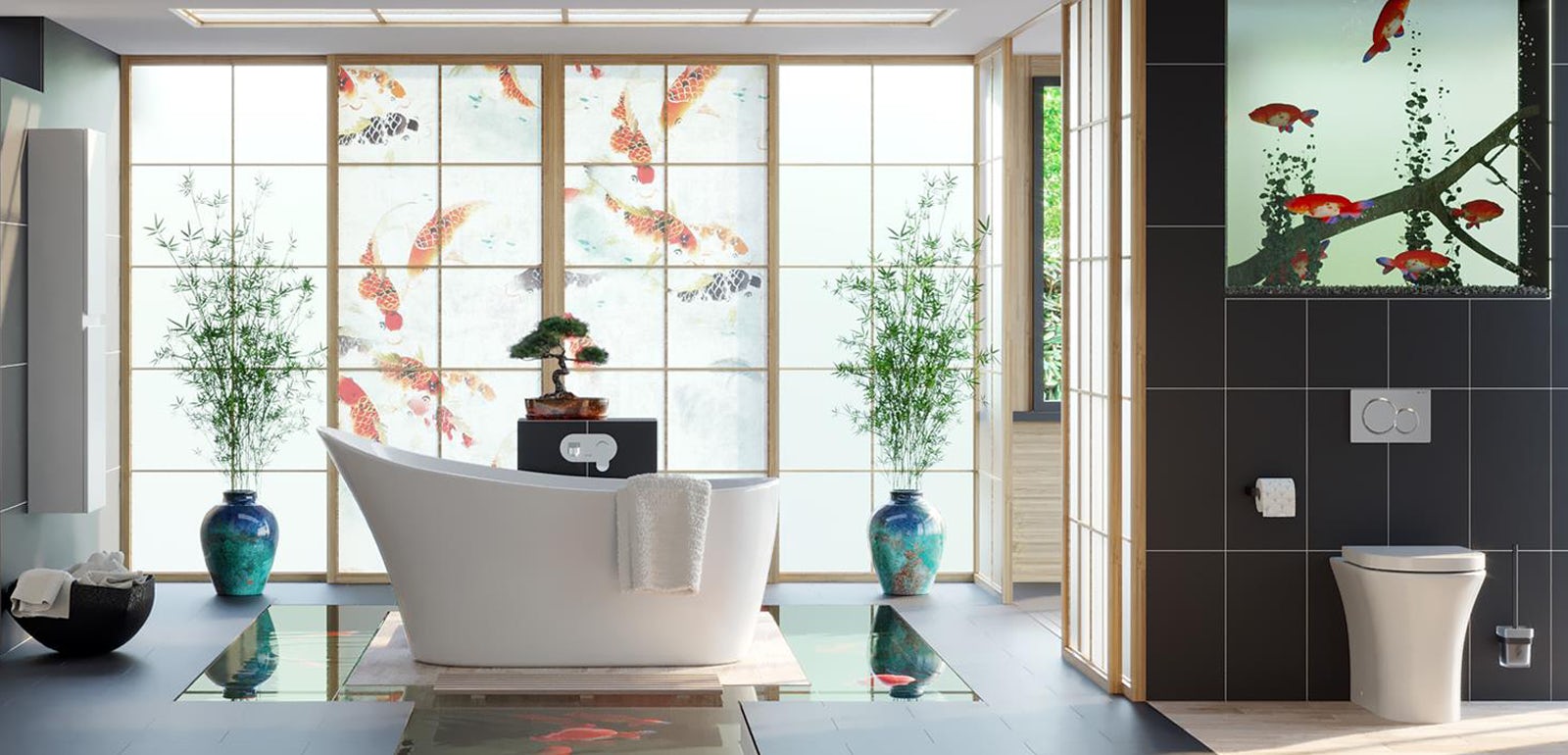 an oriental bathroom of Best Modern Bathroom Inspirations