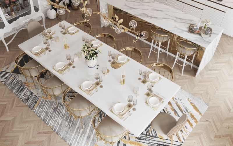Luxury Rugs For An Impressive Dining, Types Of Rugs For Dining Room